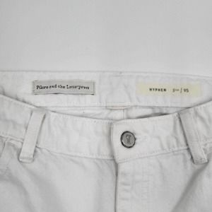 Anthropologie Pilcro And The Letterpress‎ Women's 25 White Capri Jeans Fringe